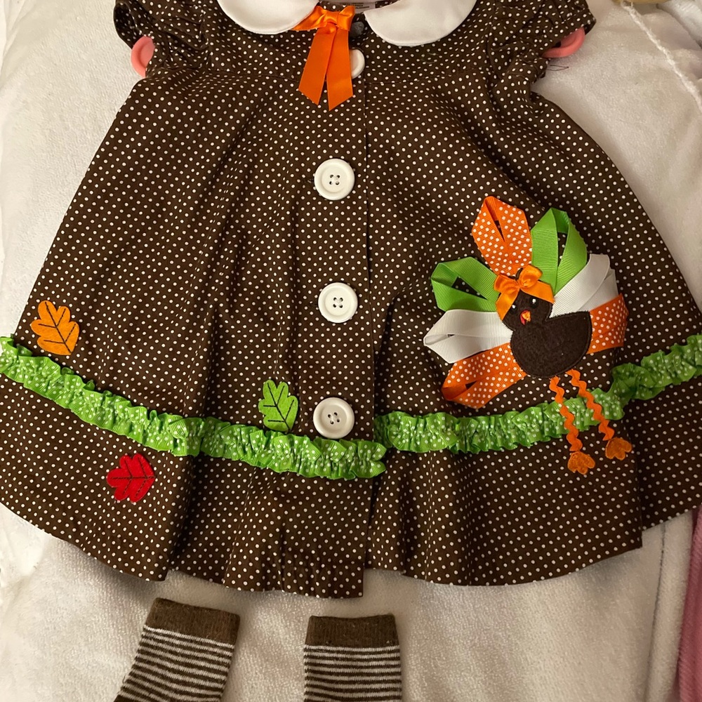Thanksgiving Dress: Bonnie Baby 12m